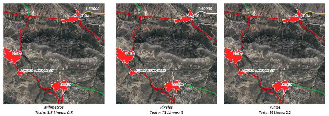 Ejemplo de Unidades para simbología/etiquetado dinámicos